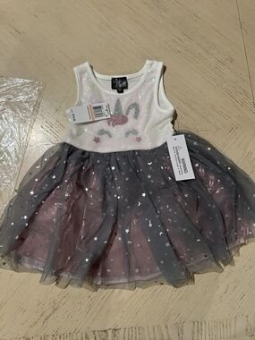 Pink & violet Brand Girls Dress Size 2 pink